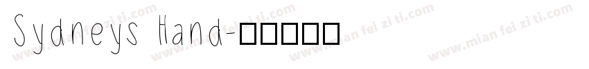 Sydneys Hand字体转换